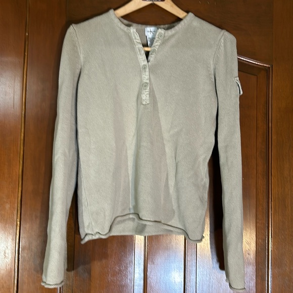 Calvin Klein Jeans Tan Cotton Sweater Size L - Picture 1 of 5